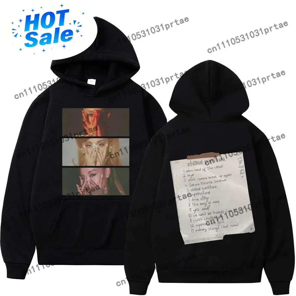 Men'S Fashion Aesthetics - アリアナ・グランデ エターナル・サンシャイン インスパイアード アルバムプリント フーディー メンズ