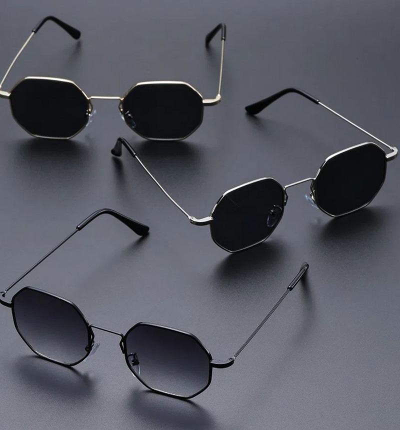 Men'S Fashion Old Money - セクシーな小さめスクエアサングラス レディース ラグジュアリー ヴィンテージ カラフルメタルフレーム メンズサングラス