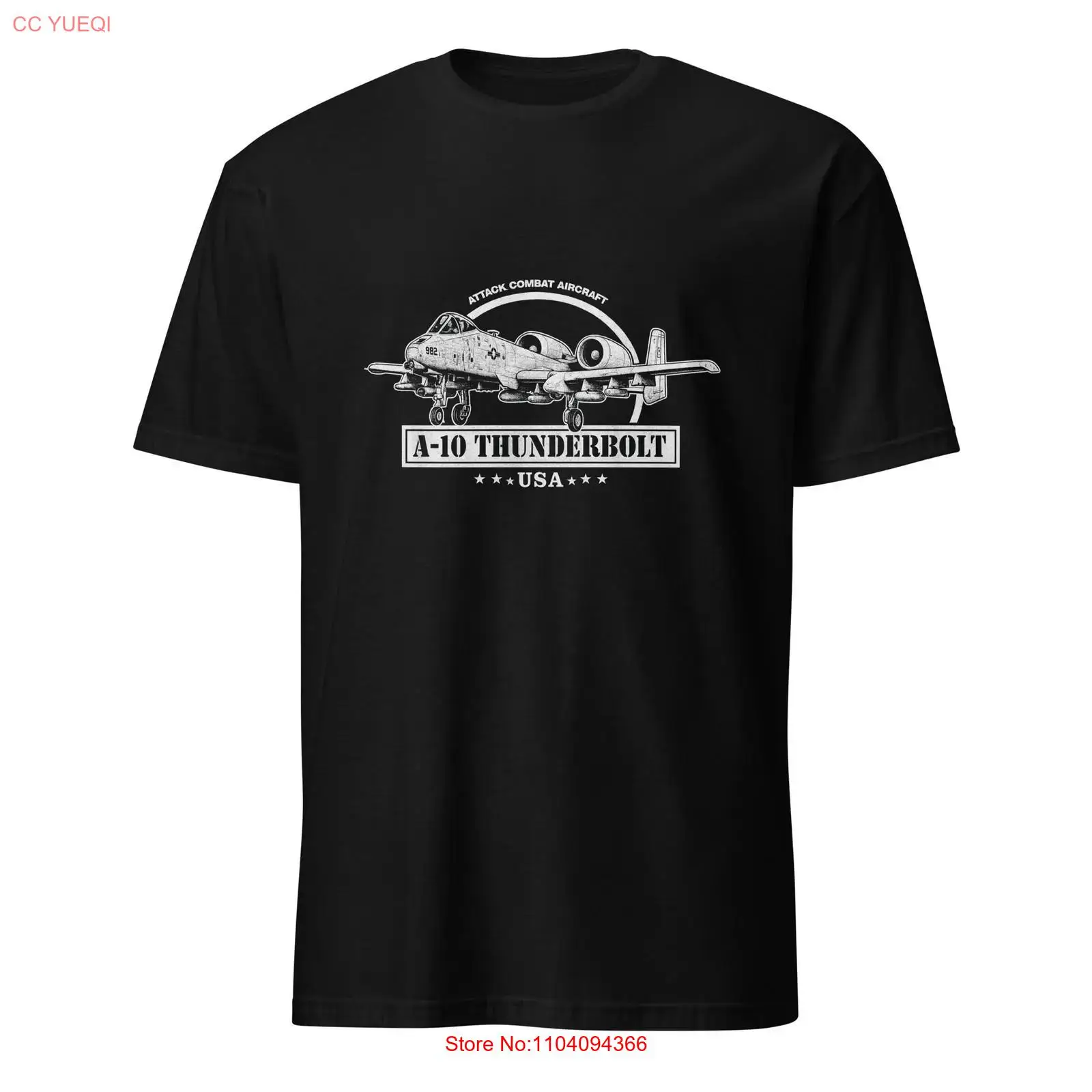 Military Shirt Men - A 10 サンダーボルト USA T シャツ