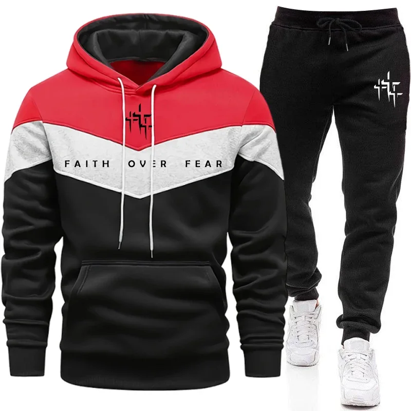 Faith Over Fear メンズ トラックスーツ フー - Jogger Sweatpants Men のレビューと価格