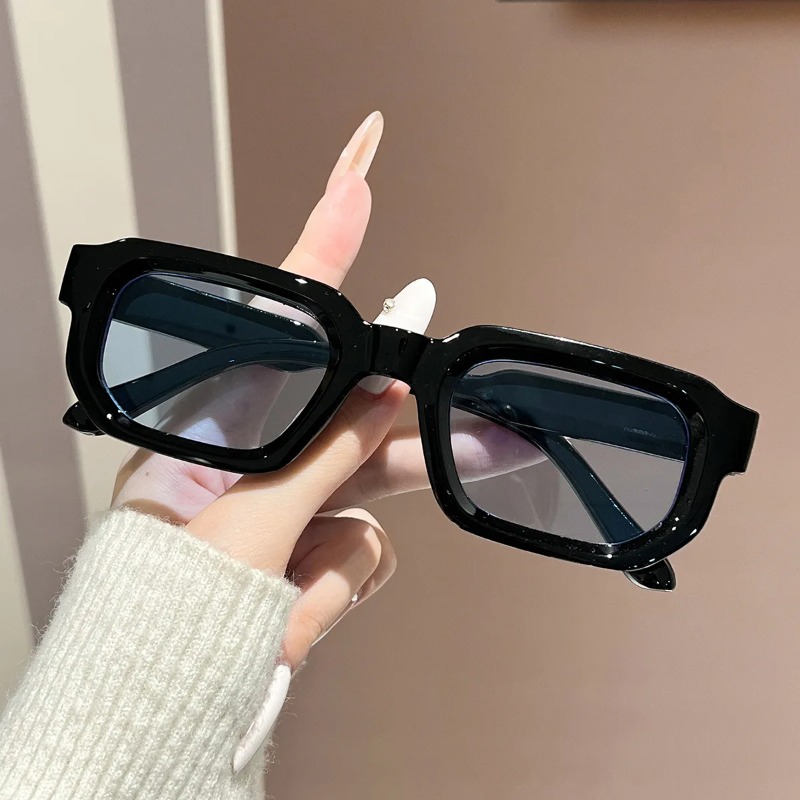 新作人気 スクエアスモールフレーム レトロファッションサング - Men'S Fashion Glasses のレビューと価格