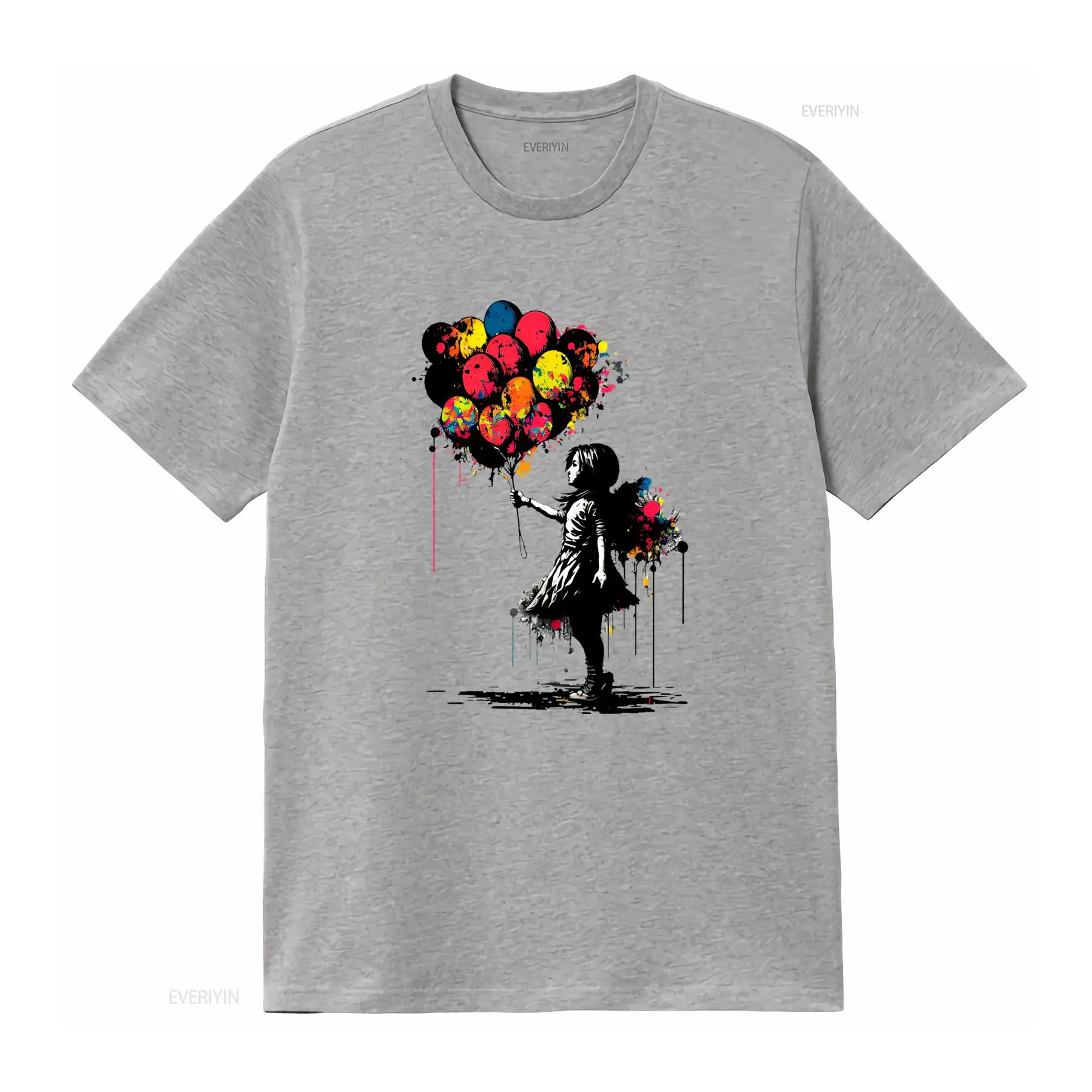 バンクシー ピース Tシャツ バルーンガール アートプリント - Men'S Fashion Aesthetics のレビューと価格