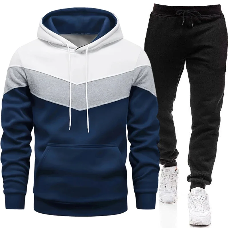 メンズトラックスーツ フード付きスウェットシャツ ブラックス - Jogger Sweatpants Men のレビューと価格