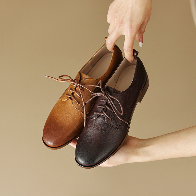 EAGSITY 牛革製オックスフォードシューズ、レディース  - Oxford Shoes Brogue のレビューと価格