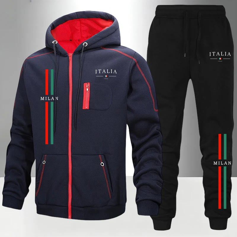 秋冬デイリーカジュアルスポーツジョガースポーツウェアメンズセ - Jogger Sweatpants Men のレビューと価格