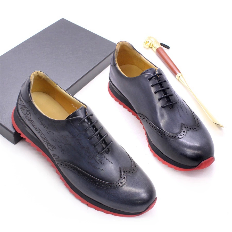 高級デザイナーメンズオックスフォードスニーカー牛本革レースア - Oxford Shoes Brogue のレビューと価格