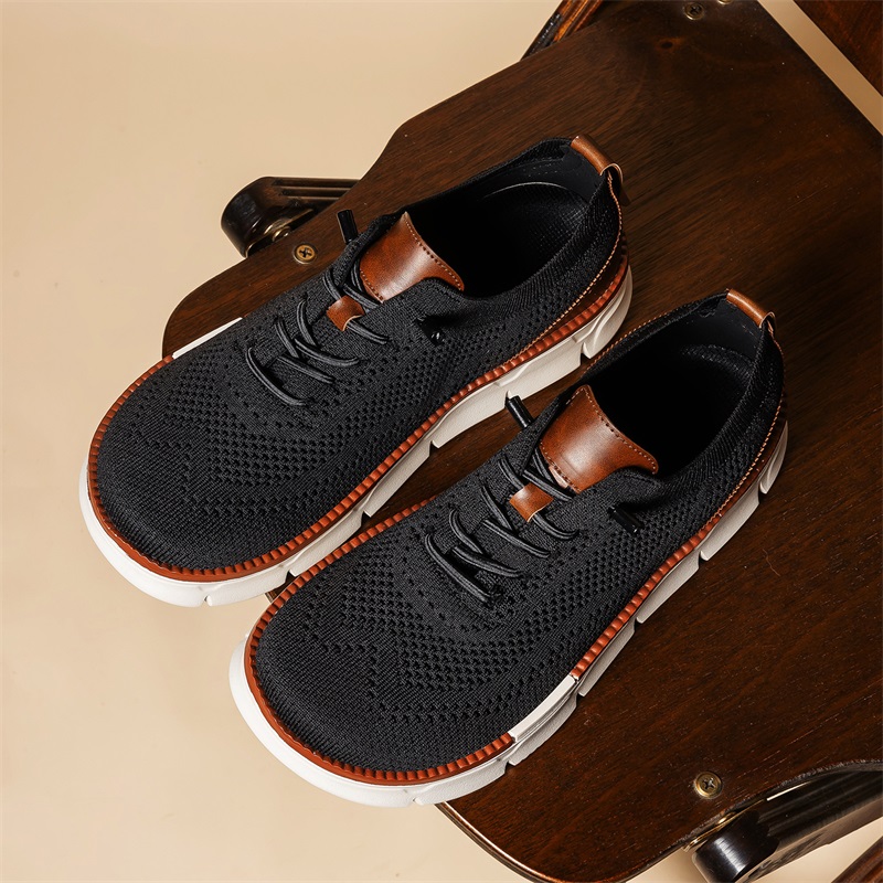 メンズワイドトゥニットドレスシューズ、スリッポン、通気性メッ - Oxford Shoes Brogue のレビューと価格