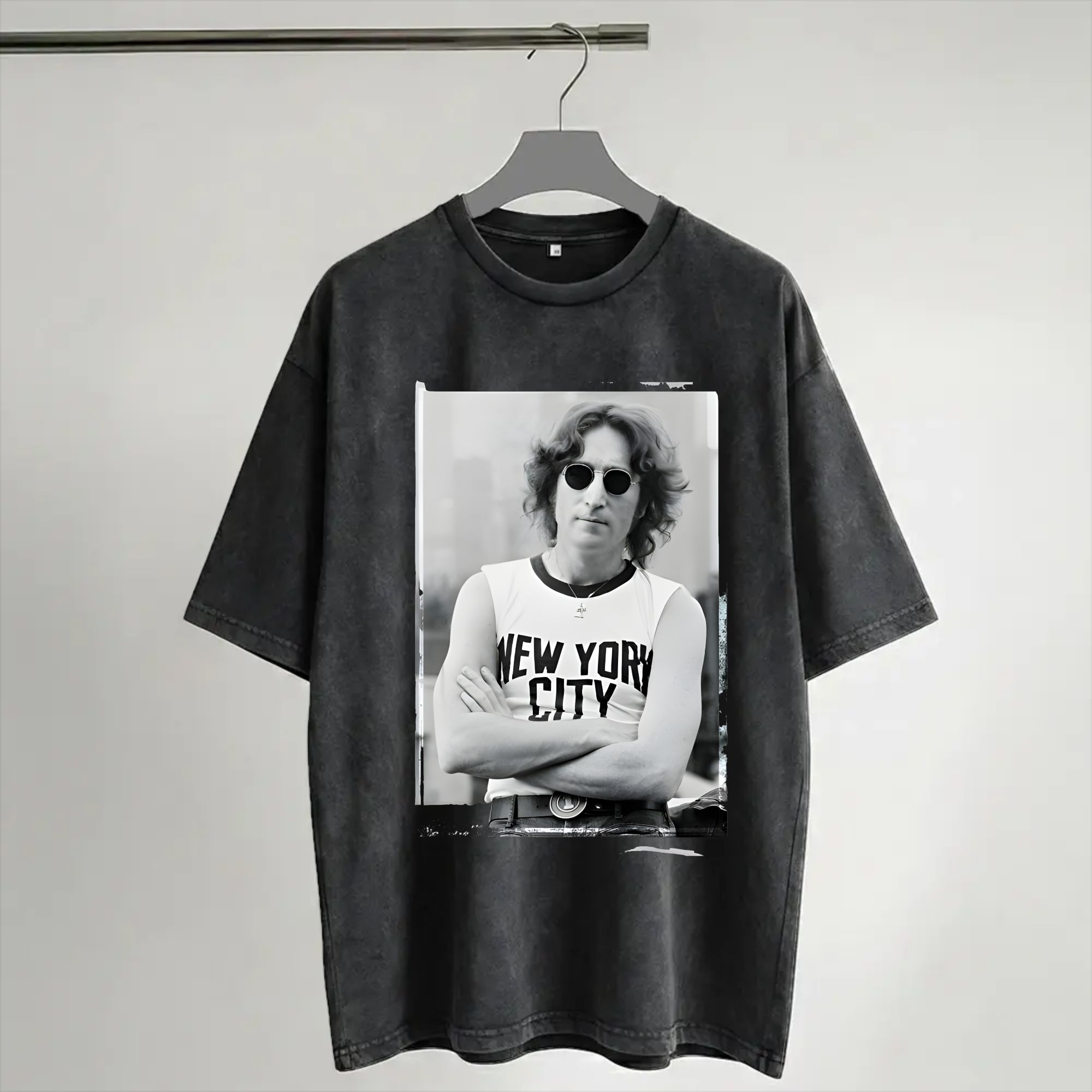 原宿ウォッシュドシャツ ジョン・レノン 1972 ライブニュ - York Men'S Fashion のレビューと価格