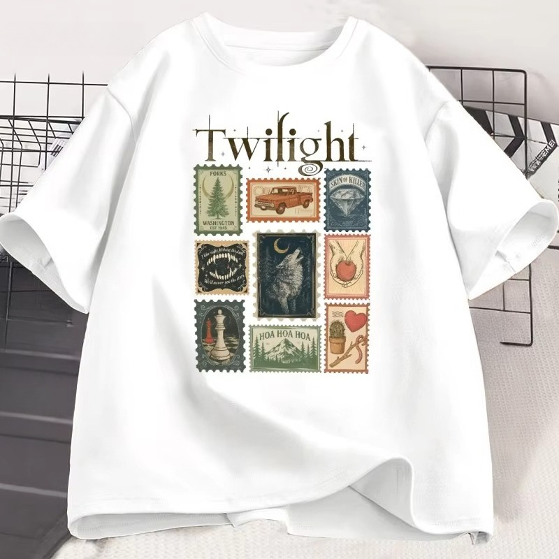 ヴィンテージトワイライトフォークス Tシャツブックラバーコッ - Men'S Fashion Aesthetics のレビューと価格