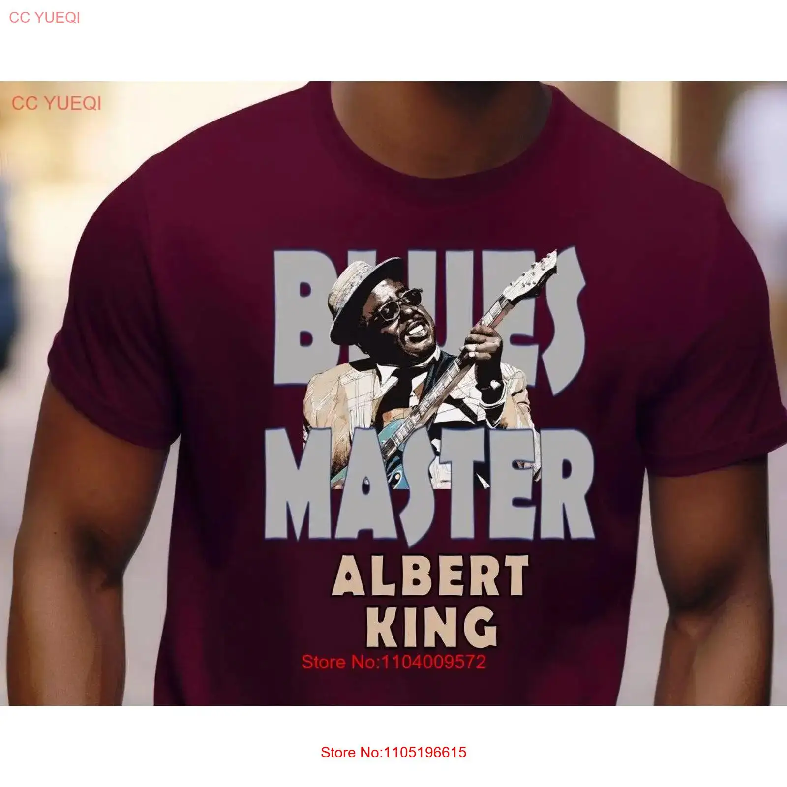 アルバート・キング・ブルース音楽Tシャツは、オリジナルのマス - Men Fashion King のレビューと価格