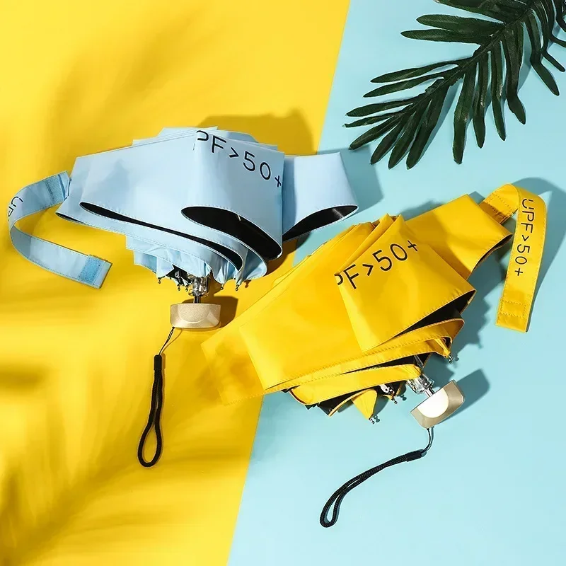 ミニ五つ折り傘日焼け止め日傘日焼け止め紫外線防止小型で持ち運 - Men'S Fashion Umbrella のレビューと価格