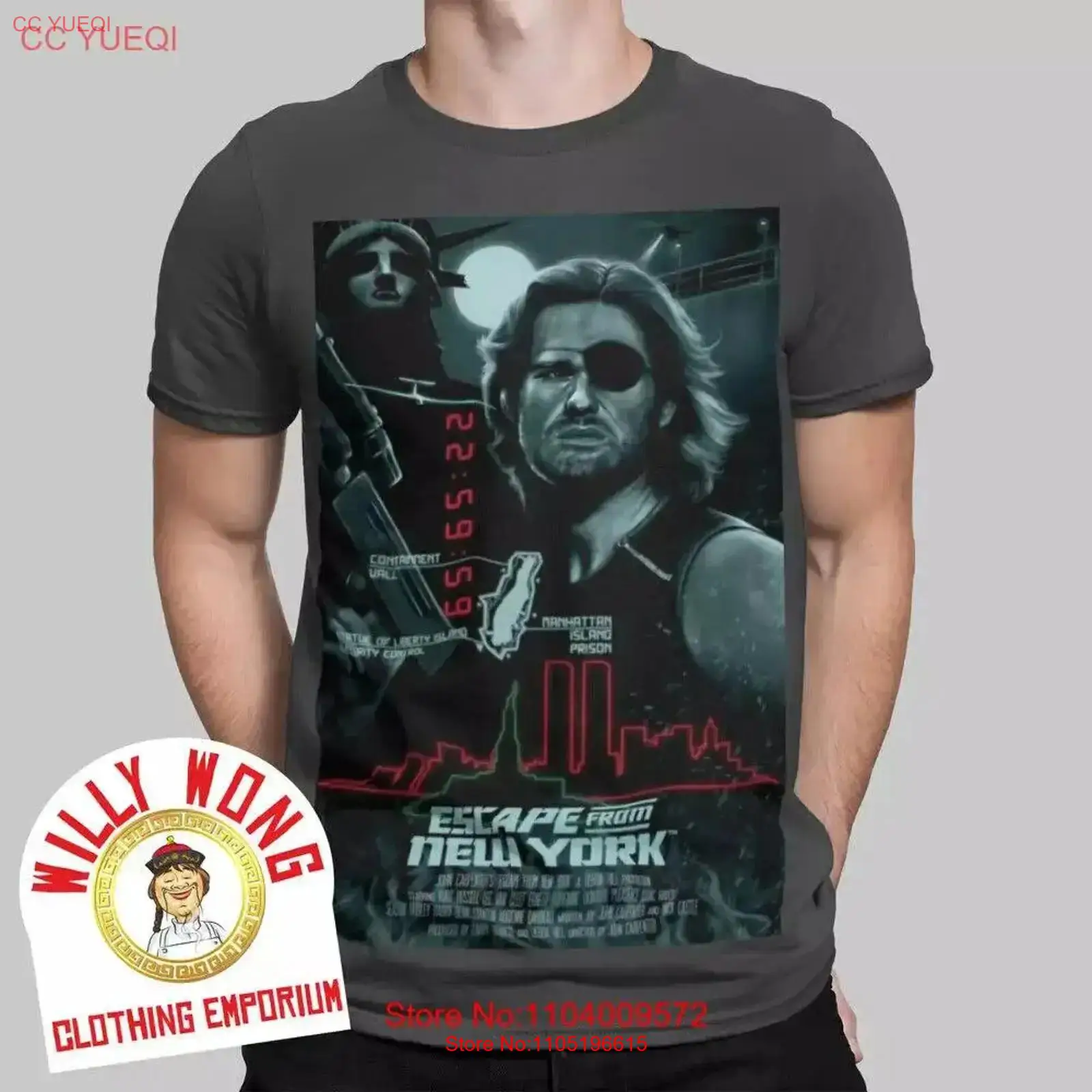 エスケープ フロム ニューヨーク Tシャツ レトロ 映画 フ - York Men'S Fashion のレビューと価格