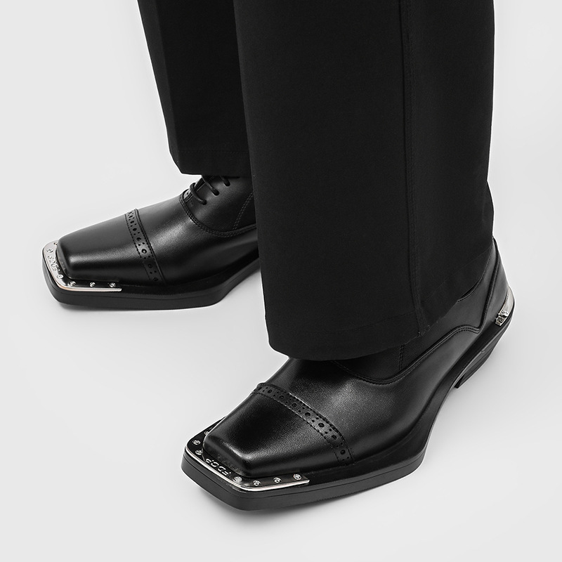 メンズファッションヒップホップロックカーブドブローグシューズ - Oxford Shoes Brogue のレビューと価格