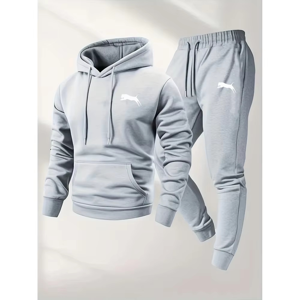 2026年売れ筋メンズフード付きスウェット＆パンツセットカジ - Jogger Sweatpants Men のレビューと価格