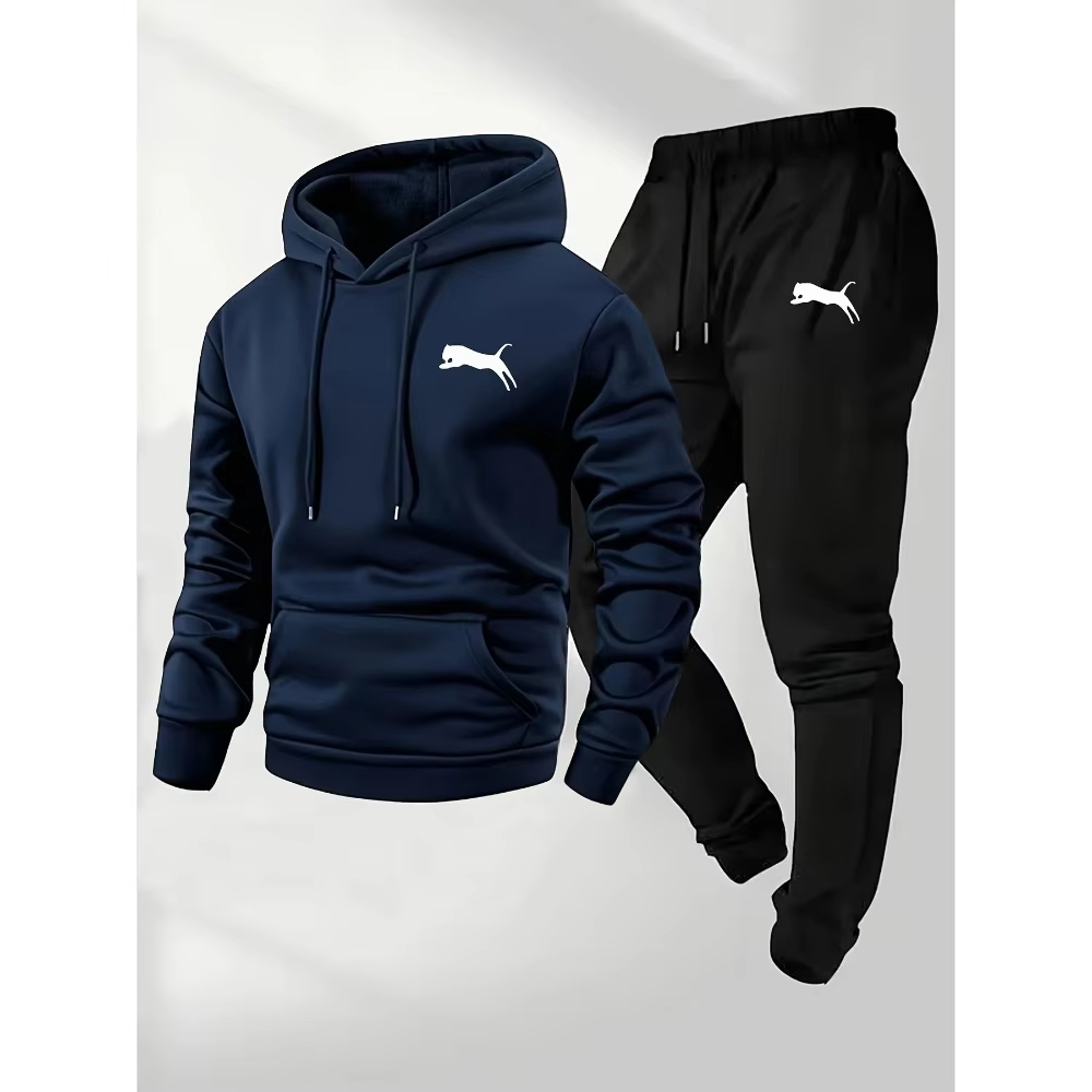 2026年売れ筋メンズフード付きスウェット＆パンツセットカジ - Jogger Sweatpants Men のレビューと価格