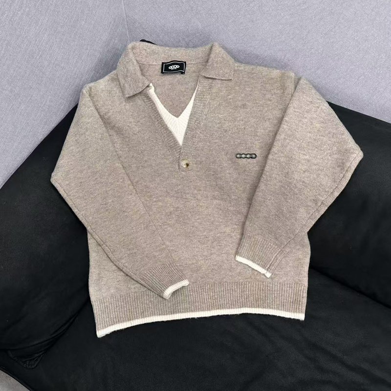 26ss 冬のファッションストリート新作 GOODBRAND - Men'S Fashion V Neck Sweater のレビューと価格